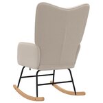 Chaise Relaxante vidaXL en Fabric léger Gris Curly