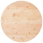 vidaXL Dessus de table rond Ø60x3 cm bois de pin massif
