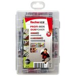 Fischer ensemble de chevilles avec vis profi-box duopower 150 pcs