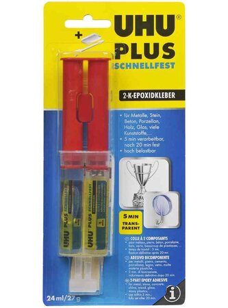 Colle à deux composants plus adhérence rapide, 27 g UHU