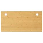 vidaXL Dessus de bureau 110x55x2 5 cm bambou