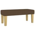 vidaXL Sommier à lattes de lit avec matelas Marron foncé 100x200 cm