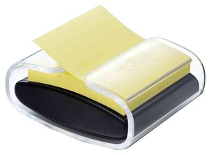 Distributeur Z-Notes, noir/transparent, équipé POST-IT