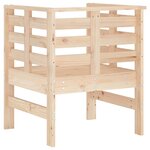 vidaXL Chaises de jardin lot de 2 61 5x53x71 cm bois de pin massif