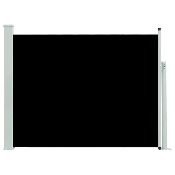vidaXL Auvent latéral rétractable de patio 140x500 cm Noir