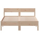 vidaXL Cadre de lit sans matelas 135x190 cm bois de pin massif
