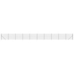 vidaXL Clôture en treillis métallique et ancrage anthracite 1 4x25 m