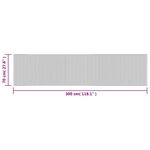 vidaXL Tapis rectangulaire marron foncé 70x300 cm bambou