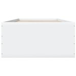 vidaXL Cadre de lit blanc 90x190 cm bois d'ingénierie