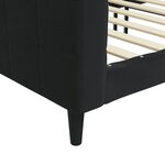 vidaXL Lit de repos noir 100x200 cm velours