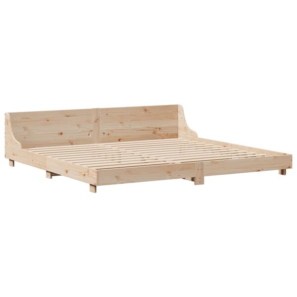 vidaXL Cadre de lit sans matelas 200x200 cm bois massif de pin