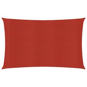Vidaxl voile d'ombrage 160 g/m² rouge 5x8 m pehd