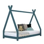 Lit tipi enfant NAKANA 80 x 180 vert pétrole