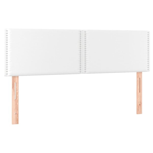 vidaXL Têtes de lit 2 Pièces Blanc 72x5x78/88 cm Similicuir
