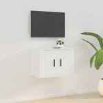vidaXL Meuble TV mural Blanc 57x34 5x40 cm
