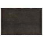 vidaXL Dessus de table bois massif traité bordure assortie