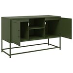 vidaXL Buffet haut blanc 36x39x107 cm acier