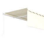 vidaXL Auvent rétractable manuel avec store 5x3 m Crème