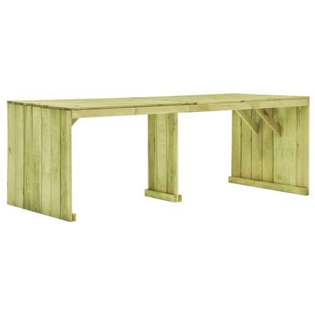 vidaXL Table de jardin 220x101 5x80 cm Bois de pin imprégné