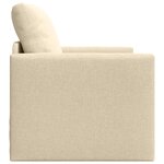 vidaXL Sofa-lit 2-en-1 Crème 74x77x81 cm Tissu