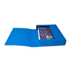 Boite De Classement Exabox Dos 60mm Carte Lustrée Scotten - A4 - Bleu - X 10 - Exacompta