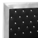vidaXL Cadre de lit Noir Similicuir 160x200 cm