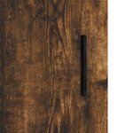 vidaXL Buffet chêne fumé 100x36x60 cm bois d'ingénierie