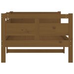 vidaXL Lit de jour Marron miel Bois de pin massif 90x190 cm