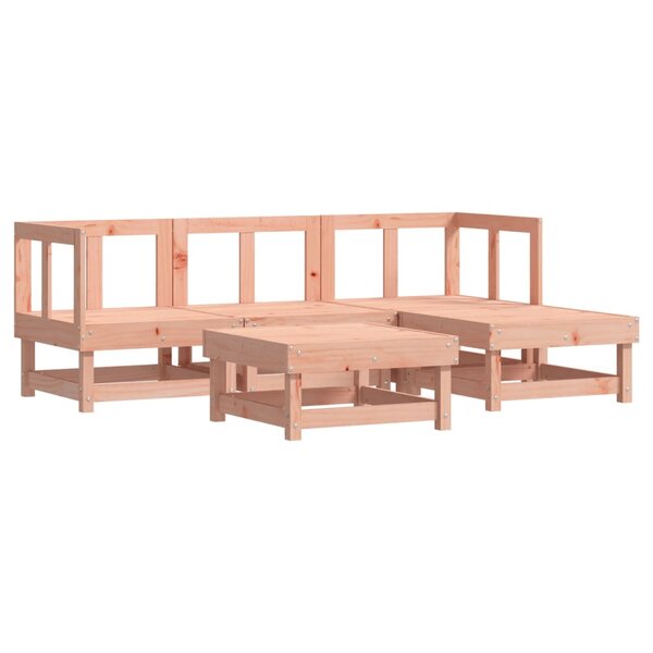 vidaXL Salon de jardin 5 Pièces bois massif douglas