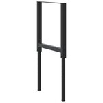 vidaXL Cadres d'établi réglables 2 Pièces Métal 55x(69-95 5) cm Noir