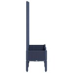 vidaXL Jardinière avec treillis bleu gris 80x40x142 cm PP
