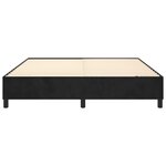vidaXL Cadre de Lit Noir 200x200 cm Velours