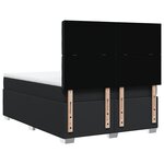 vidaXL Sommier à lattes de lit avec matelas Noir 160x200 cm