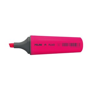 LOT de 12 Marqueur fluorescent Milan - Pointe biseautée 1 - 4 8 mm - Couleur rose
