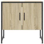 vidaXL Armoire lavabo de salle de bain chêne sonoma 60x33x60 cm