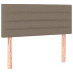 vidaXL Tête de lit Taupe 90x5x78/88 cm Tissu