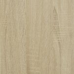 vidaXL Armoire latérale avec portes en verre chêne sonoma 69x37x100 cm