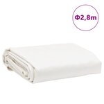 vidaXL Bâche blanc Ø 2 8 m 650 g/m²