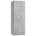 vidaXL Ensemble de meubles TV 7 Pièces Gris béton Bois d'ingénierie