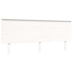 vidaXL Cadre de lit avec tête de lit blanc 200x200 cm bois massif