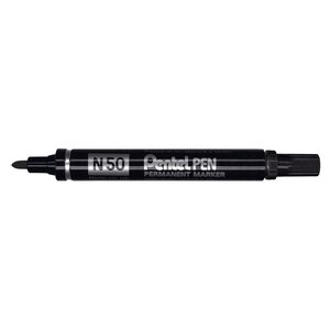 Marqueur permanent n50 pointe ogive 2 mm noir x 12 pentel