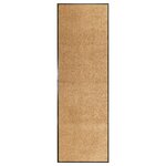 vidaXL Paillasson lavable Crème 60x180 cm
