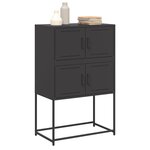 vidaXL Buffet noir 68 5x38 5x107 cm acier