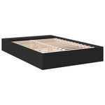vidaXL Cadre de lit noir 150x200 cm bois d'ingénierie