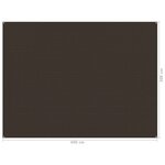 vidaXL Tapis de tente 300x400 cm Marron