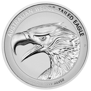 AUSTRALIAN WEDGE-TAILED EAGLE 2 Once Argent Enhanced Reverse Proof Monnaie 2 Dollars Australia 2022