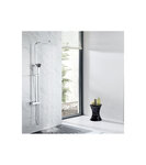 Colonne de douche - Mitigeur thermostatique - Pomme haute rectangle 30x20 cm - OCEANIC - Chrome