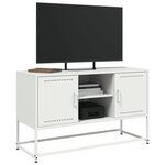 vidaXL Buffet haut jaune moutarde 100 5x39x107 cm acier
