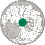 Pièce de monnaie en Argent 5 Euro g 13.65 Millésime 2022 Clima CLIMA