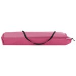 vidaXL Chaise longue pliable 2 places rose acier